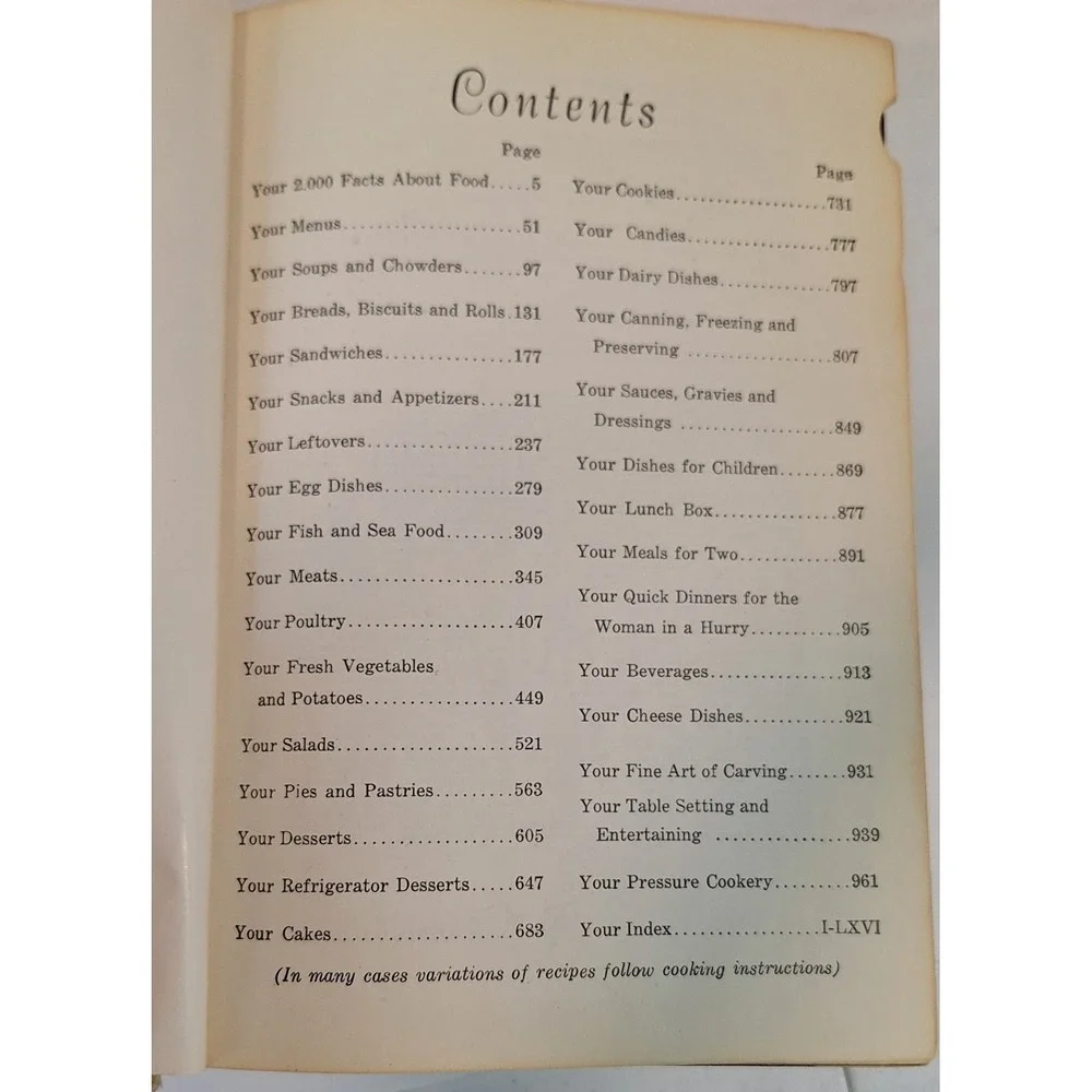 1962 culinary‎ arts institute encyclopedic cookbook
